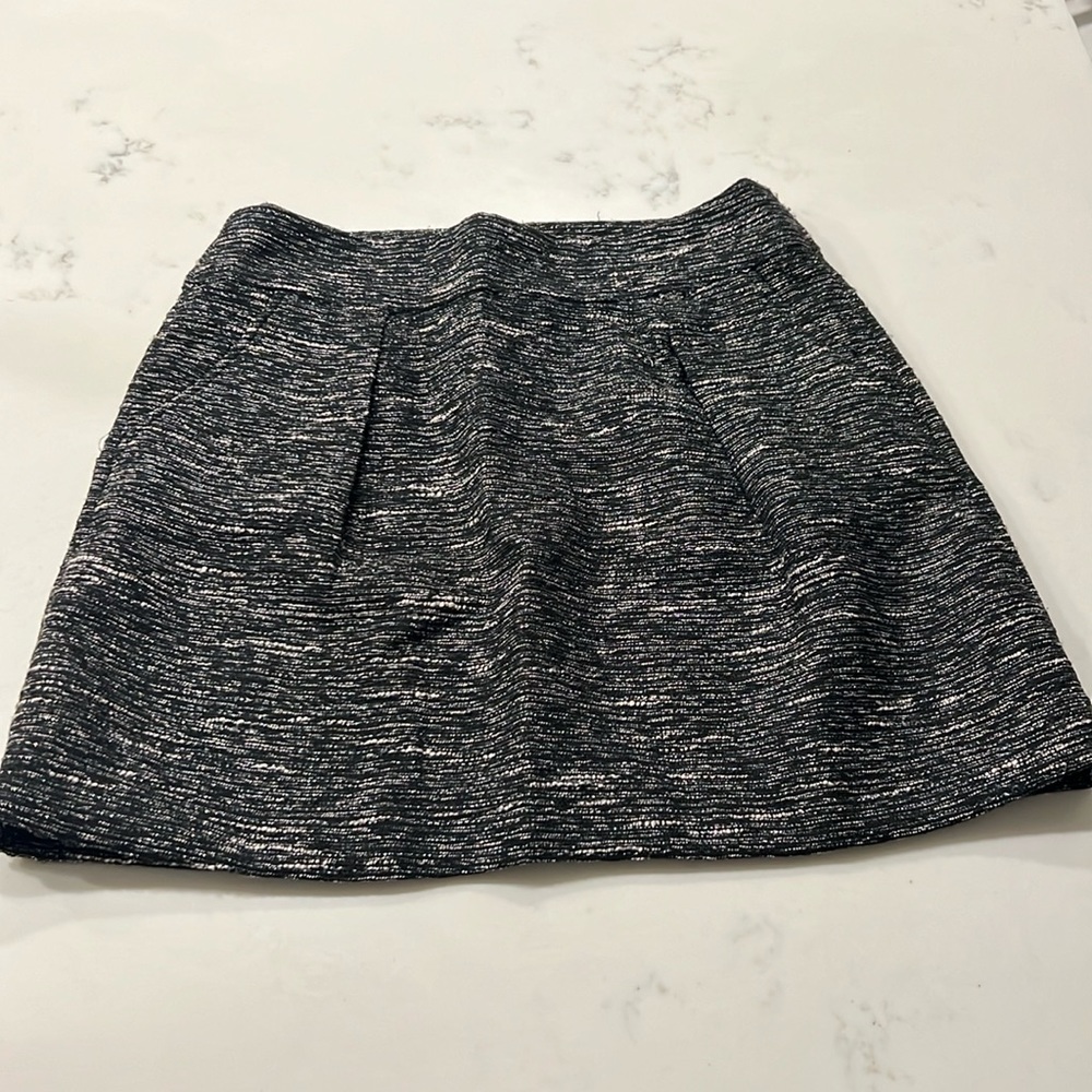 LOFT Tweed Metallic Skirt